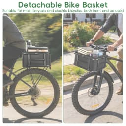 Rear Bike Basket Bicycle Cargo Rack Bag With Handle Large Capacity Fron E-Bike Basket Bike Baskets for Outdoor Travel Shopping