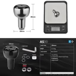 Gomexus Knob For Shimano Stradic Ci4 Ultegra Stella Sustain Daiwa Certate Exceler LT Tuning Spinning Reel Aluminium Knob 30mm