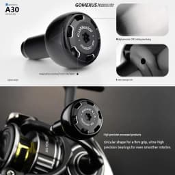 Gomexus Knob For Shimano Stradic Ci4 Ultegra Stella Sustain Daiwa Certate Exceler LT Tuning Spinning Reel Aluminium Knob 30mm