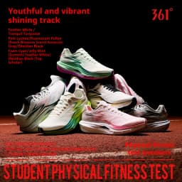 361 Degrees STEED Men's Running Shoes Speed training Breathable Cushioning Durable Skidproof Male Marathon Sneakers 672612203