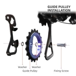 18T Hollow Pulley Wheel Rear Derailleur Ceramic Bearing Guide 9/10/11 Speeds DIY Bicycle R8000/7000 Accessories
