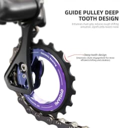 18T Hollow Pulley Wheel Rear Derailleur Ceramic Bearing Guide 9/10/11 Speeds DIY Bicycle R8000/7000 Accessories