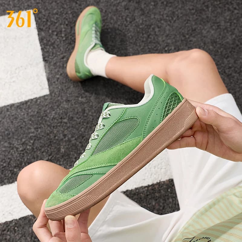 361 Degrees Lite Wind 3.0 Men Running Shoes Comfortable Summer Breathable Casual Canvas Trendy Thin-soled Male Sneaker 672626608