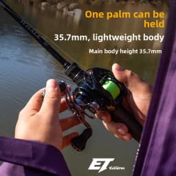Michel Fox ET Ultra Spincast Reel for Micro Jigging Precision Competition Fishing with Metal Body and OEZ Variable Brake
