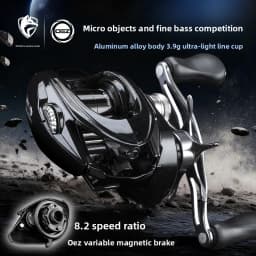 Michel Fox ET Ultra Spincast Reel for Micro Jigging Precision Competition Fishing with Metal Body and OEZ Variable Brake