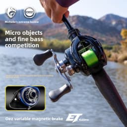 Michel Fox ET Ultra Spincast Reel for Micro Jigging Precision Competition Fishing with Metal Body and OEZ Variable Brake