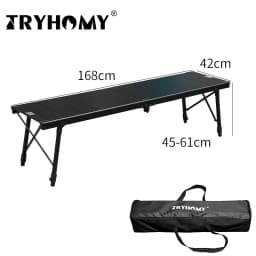 Tryhomy  Camping IGT Table IGT 6 Unit Table Outdoor Portable Aluminum Alloy Ultralight Fold Camp Desk BBQ Picnic IGT Large Table