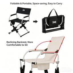 Camping Beach Fishing Chair Outdoor Foldable Chair Aluminum Alloy Travel Hiking Picnic Seat Portable Carry Travel Furniture