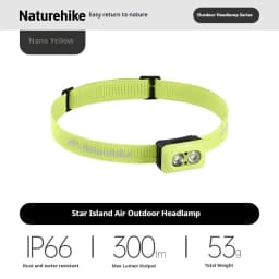 Naturehike Rechargeable Fishing LED Headlamp Camping Headlight IP66 Waterproof Ultra Light Lamp Outdoor Emergency Lantern