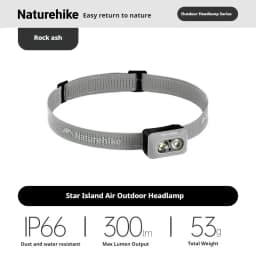 Naturehike Rechargeable Fishing LED Headlamp Camping Headlight IP66 Waterproof Ultra Light Lamp Outdoor Emergency Lantern