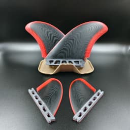 UPSURF FUTURE Fins | Fiberglass Quad/Twin Fins Set for Single Tab | Surfboard Stabilizer (Includes Twin Keel Fins) | 2/4 Fins