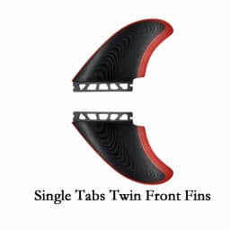 UPSURF FUTURE Fins | Fiberglass Quad/Twin Fins Set for Single Tab | Surfboard Stabilizer (Includes Twin Keel Fins) | 2/4 Fins