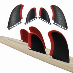 UPSURF FUTURE Fins | Fiberglass Quad/Twin Fins Set for Single Tab | Surfboard Stabilizer (Includes Twin Keel Fins) | 2/4 Fins