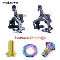 16pcs/bag RISK Titanium Alloy Road Bike Caliper C Brake Shoes Fixing Bolts Screw Kit for R8000 UT6800 DA9000