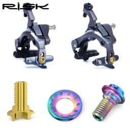 16pcs/bag RISK Titanium Alloy Road Bike Caliper C Brake Shoes Fixing Bolts Screw Kit for R8000 UT6800 DA9000