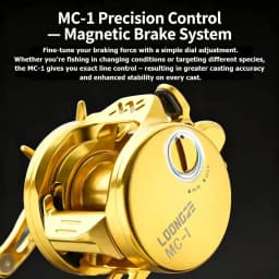 LOONGZE Airlite NEW B50/51MC BFS Baitcasting Reel All-Metal Baitcast Reel with 8.1:1 Gear Ratio Ultra-Light Finesse Fishing