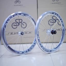 SILVEROCK SR40 Alloy Wheels 20 inch 406 451 V Brake Rim Caliper Brake 40 High Profile 74 100/130 Folding Bike Minivelo Wheelset