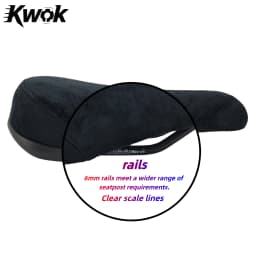 BMX Saddles BMX Bike Saddle Dirt Jump Bike Seat Freestyle Racing Cruiser Fiber Cloth Ultralight Soft Comfortable Bicycle Saddle