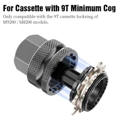LEBYCLE Bicycle 9T Flywheel Remove Socket Tool Bike Cassette Socket Tool For Shimano M9200 M8200 12 Speed Flywheel Removal Tool