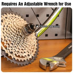 LEBYCLE Bicycle 9T Flywheel Remove Socket Tool Bike Cassette Socket Tool For Shimano M9200 M8200 12 Speed Flywheel Removal Tool