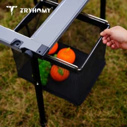 Folding 1 Unit Net Drain Basket Outdoor IGT Camping Storage Box 1 Unit Pull-out Mesh Drain Basket IGT Accessories