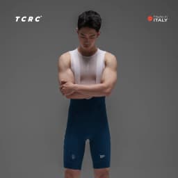 TCRC Italy Elastic Interface Padded Cycling Bibs Men's Bicycle Shorts 7 Hours Riding Short Bibs High Elastic Tight MTB Clothing