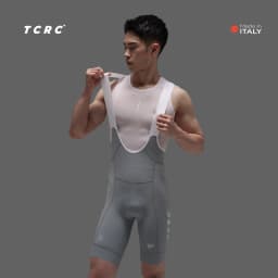 TCRC Italy Elastic Interface Padded Cycling Bibs Men's Bicycle Shorts 7 Hours Riding Short Bibs High Elastic Tight MTB Clothing