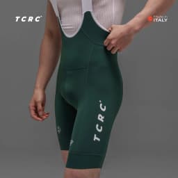 TCRC Italy Elastic Interface Padded Cycling Bibs Men's Bicycle Shorts 7 Hours Riding Short Bibs High Elastic Tight MTB Clothing