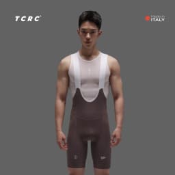 TCRC Italy Elastic Interface Padded Cycling Bibs Men's Bicycle Shorts 7 Hours Riding Short Bibs High Elastic Tight MTB Clothing