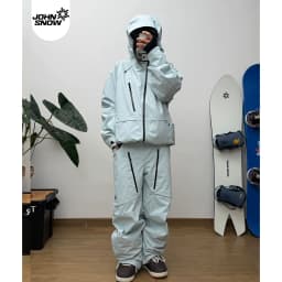 2026 John Snow Ski Jacket & Pants Set for Men Women, Professional Waterproof Windproof Snowboard Suit with Fully Taped Seams
