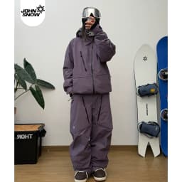 2026 John Snow Ski Jacket & Pants Set for Men Women, Professional Waterproof Windproof Snowboard Suit with Fully Taped Seams