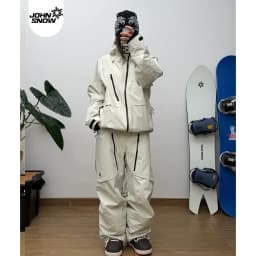 2026 John Snow Ski Jacket & Pants Set for Men Women, Professional Waterproof Windproof Snowboard Suit with Fully Taped Seams