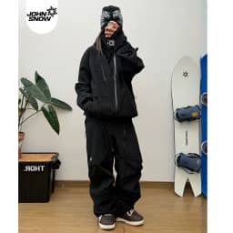 2026 John Snow Ski Jacket & Pants Set for Men Women, Professional Waterproof Windproof Snowboard Suit with Fully Taped Seams