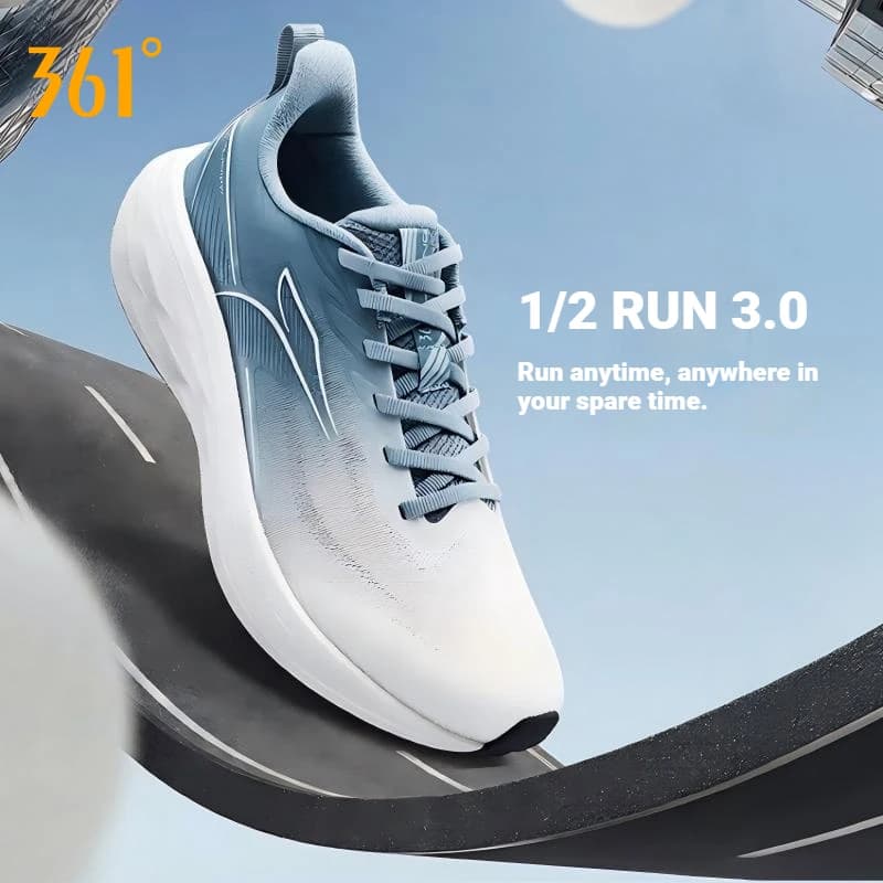 361 Degrees Refresh Men's Casual Running Shoes Mesh Breathable Comfortable Broadened Vamp Male Walking Sneakers 672622225