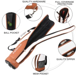 Waterproof Microfiber Leather Durable Multipurpose Sports Golf Club Bag,Portable Lightweight Park Golf Gun Bag, Golf Supplies