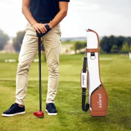 Waterproof Microfiber Leather Durable Multipurpose Sports Golf Club Bag,Portable Lightweight Park Golf Gun Bag, Golf Supplies