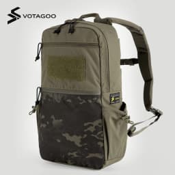 VOTAGOO 15L Tactical Backpack Carbon Frame – 500D Durable Water-Resistant Daypack with 16" Laptop Sleeve, Multi-pocket Outdoor