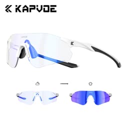 KAPVOE UV400 Photochromic Mountaineering Sunglasses Outdoor Sports Glasses for Running Hiking and Cycling Driving Sunglasses