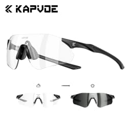 KAPVOE UV400 Photochromic Mountaineering Sunglasses Outdoor Sports Glasses for Running Hiking and Cycling Driving Sunglasses
