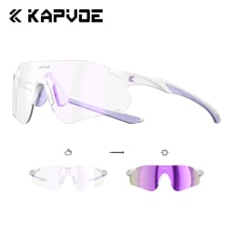 KAPVOE UV400 Photochromic Mountaineering Sunglasses Outdoor Sports Glasses for Running Hiking and Cycling Driving Sunglasses