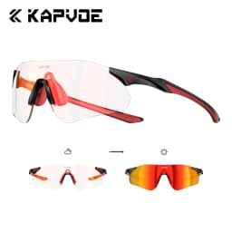 KAPVOE UV400 Photochromic Mountaineering Sunglasses Outdoor Sports Glasses for Running Hiking and Cycling Driving Sunglasses