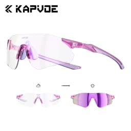 KAPVOE UV400 Photochromic Mountaineering Sunglasses Outdoor Sports Glasses for Running Hiking and Cycling Driving Sunglasses