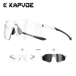 KAPVOE UV400 Photochromic Mountaineering Sunglasses Outdoor Sports Glasses for Running Hiking and Cycling Driving Sunglasses