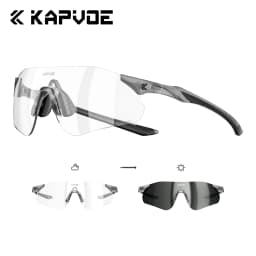 KAPVOE UV400 Photochromic Mountaineering Sunglasses Outdoor Sports Glasses for Running Hiking and Cycling Driving Sunglasses