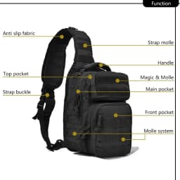 1WOutdoor Shoulder Bag Rover 1Sling Pack Nylon Backpack Molle Assault Hunting Accessories Diaper Day Pack Small