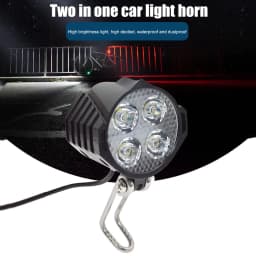 Ebike Front Brake Rear Light Set 24V 48V LED Electric Scooter Front Brake Rear Light Set with Horn Headlight Switch Tail Light