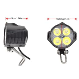 Ebike Front Brake Rear Light Set 24V 48V LED Electric Scooter Front Brake Rear Light Set with Horn Headlight Switch Tail Light