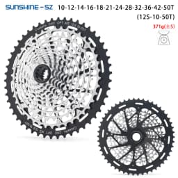SUNSHINE 12-Speed MS Mountain Bike Cassette Freewheel Steel 12-Speed 10-50T 10-52T Compatible with M7100