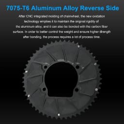 RIRO Carbon Chainring 110BCD Road Bike Chainring 50/34 52/36 53/39 54/40T 11/12S for Shimano R7000 R8000 R9100 R7100 R8100 R9200