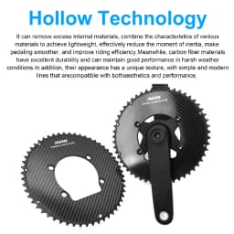 RIRO Carbon Chainring 110BCD Road Bike Chainring 50/34 52/36 53/39 54/40T 11/12S for Shimano R7000 R8000 R9100 R7100 R8100 R9200